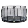EXIT TOYS EXIT Elegant Premium Inground Trampoline ø427cm Met Deluxe Veiligheidsnet - Zwart