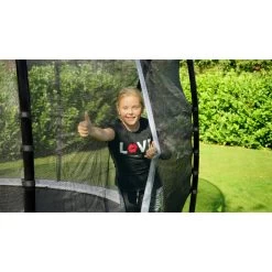 EXIT TOYS EXIT Elegant Premium Inground Trampoline ø427cm Met Deluxe Veiligheidsnet - Zwart -Speeltoestellen exit elegant premium inground trampoline o427cm met deluxe veiligheidsnet zwart 12
