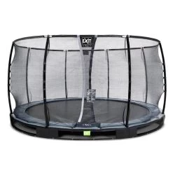 EXIT TOYS EXIT Elegant Premium Inground Trampoline ø427cm Met Deluxe Veiligheidsnet - Zwart