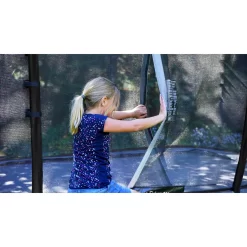 EXIT TOYS EXIT Elegant Premium Trampoline 214x366cm Met Deluxe Veiligheidsnet - Rood -Speeltoestellen exit elegant premium trampoline 214x366cm met deluxe veiligheidsnet rood 12