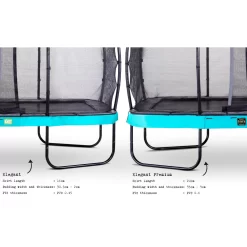 EXIT TOYS EXIT Elegant Premium Trampoline 244x427cm Met Deluxe Veiligheidsnet - Blauw -Speeltoestellen exit elegant premium trampoline 244x427cm met deluxe veiligheidsnet blauw 3