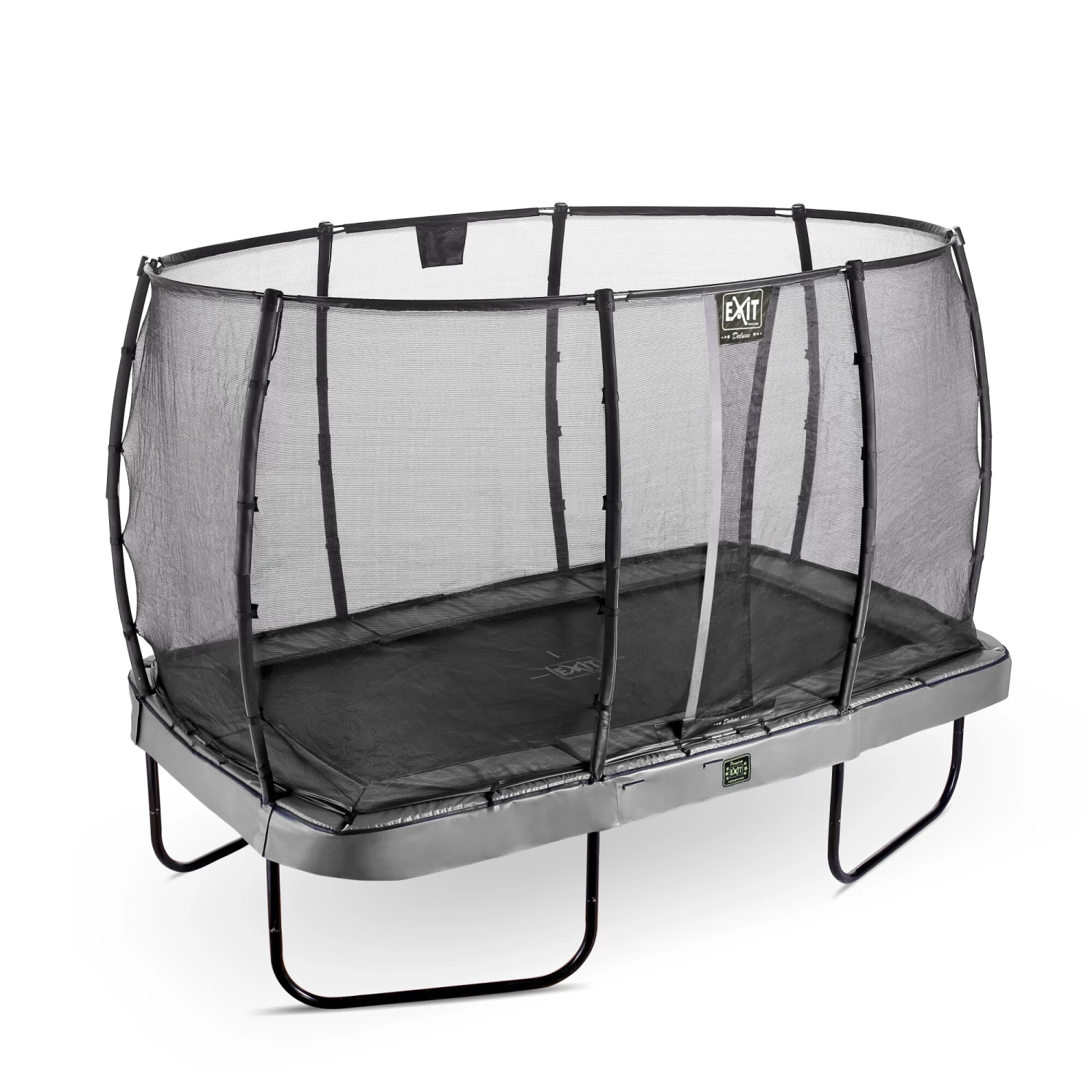 EXIT TOYS EXIT Elegant Premium Trampoline 244x427cm Met Deluxe Veiligheidsnet - Grijs 2 EXIT TOYS EXIT Elegant Premium Trampoline 244x427cm Met Deluxe Veiligheidsnet - Grijs - Afbeelding 2