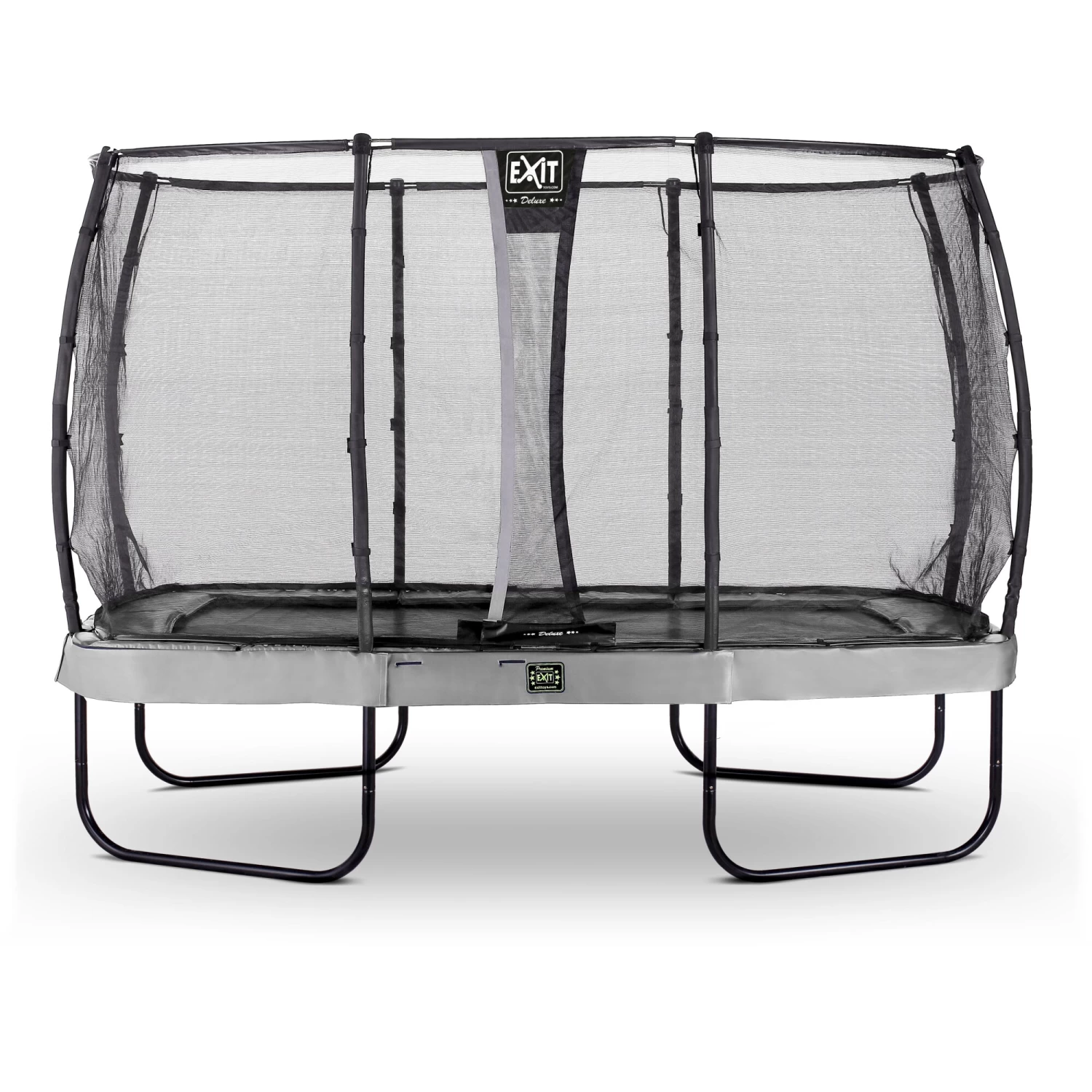 EXIT TOYS EXIT Elegant Premium Trampoline 244x427cm Met Deluxe Veiligheidsnet - Grijs 1 EXIT TOYS EXIT Elegant Premium Trampoline 244x427cm Met Deluxe Veiligheidsnet - Grijs