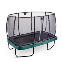 Speeltoestellen -Speeltoestellen exit elegant premium trampoline 244x427cm met deluxe veiligheidsnet groen 1