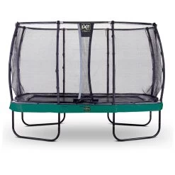 Speeltoestellen 25 EXIT TOYS EXIT Elegant Premium Trampoline 244x427cm Met Deluxe Veiligheidsnet - Groen
