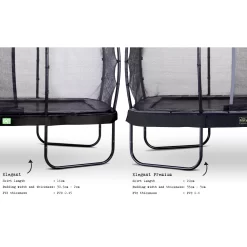 EXIT TOYS EXIT Elegant Premium Trampoline 244x427cm Met Deluxe Veiligheidsnet - Zwart -Speeltoestellen exit elegant premium trampoline 244x427cm met deluxe veiligheidsnet zwart 3