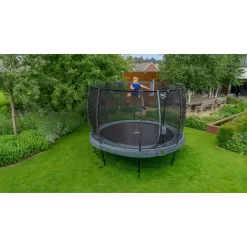 EXIT TOYS EXIT Elegant Premium Trampoline ø253cm Met Deluxe Veiligheidsnet - Grijs -Speeltoestellen exit elegant premium trampoline o253cm met deluxe veiligheidsnet grijs 12