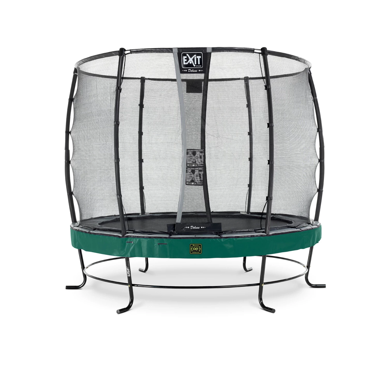 EXIT TOYS EXIT Elegant Premium Trampoline ø253cm Met Deluxe Veiligheidsnet - Groen 1 EXIT TOYS EXIT Elegant Premium Trampoline ø253cm Met Deluxe Veiligheidsnet - Groen