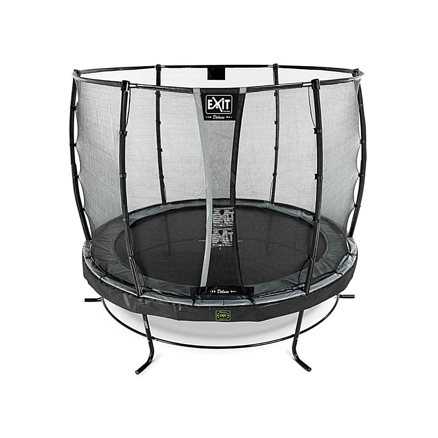 EXIT TOYS EXIT Elegant Premium Trampoline ø253cm Met Deluxe Veiligheidsnet - Zwart 2 EXIT TOYS EXIT Elegant Premium Trampoline ø253cm Met Deluxe Veiligheidsnet - Zwart - Afbeelding 2