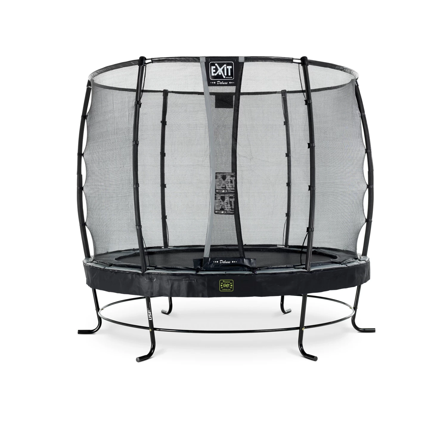 EXIT TOYS EXIT Elegant Premium Trampoline ø253cm Met Deluxe Veiligheidsnet - Zwart 1 EXIT TOYS EXIT Elegant Premium Trampoline ø253cm Met Deluxe Veiligheidsnet - Zwart