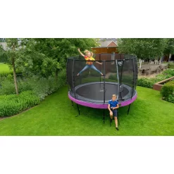 EXIT TOYS EXIT Elegant Premium Trampoline ø305cm Met Deluxe Veiligheidsnet - Paars -Speeltoestellen exit elegant premium trampoline o305cm met deluxe veiligheidsnet paars 13
