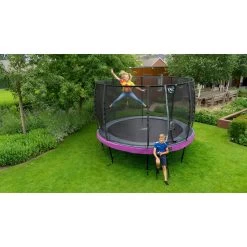 EXIT TOYS EXIT Elegant Premium Trampoline ø366cm Met Deluxe Veiligheidsnet - Paars -Speeltoestellen exit elegant premium trampoline o366cm met deluxe veiligheidsnet paars 13