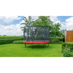 EXIT TOYS EXIT Elegant Premium Trampoline ø427cm Met Deluxe Veiligheidsnet - Rood -Speeltoestellen exit elegant premium trampoline o427cm met deluxe veiligheidsnet rood 12