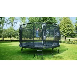 EXIT TOYS EXIT Elegant Premium Trampoline ø427cm Met Deluxe Veiligheidsnet - Zwart -Speeltoestellen exit elegant premium trampoline o427cm met deluxe veiligheidsnet zwart 13