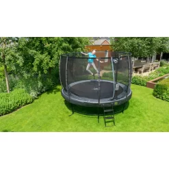 EXIT TOYS EXIT Elegant Trampoline ø253cm Met Economy Veiligheidsnet - Zwart -Speeltoestellen exit elegant trampoline o253cm met economy veiligheidsnet zwart 12