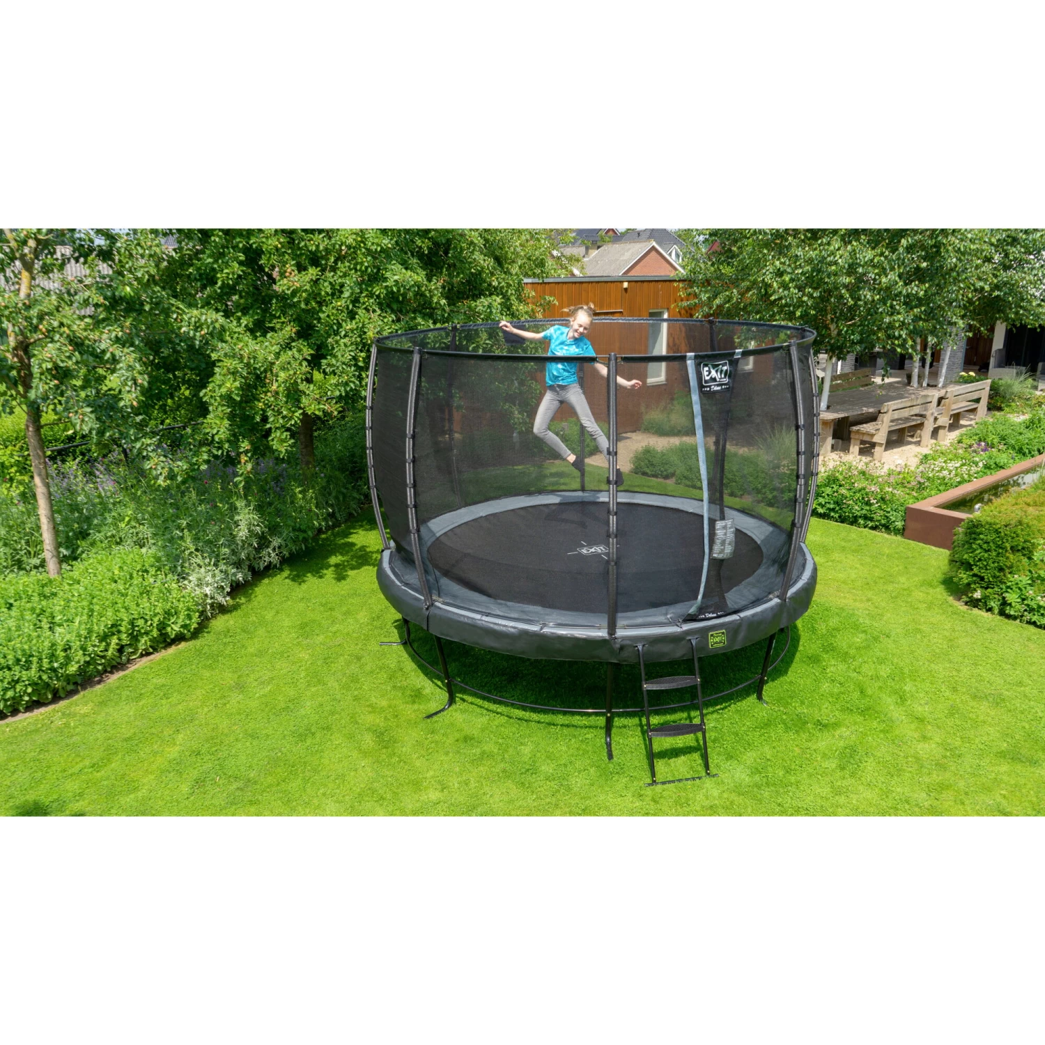 EXIT TOYS EXIT Elegant Trampoline ø305cm Met Economy Veiligheidsnet - Zwart 13 EXIT TOYS EXIT Elegant Trampoline ø305cm Met Economy Veiligheidsnet - Zwart - Afbeelding 13
