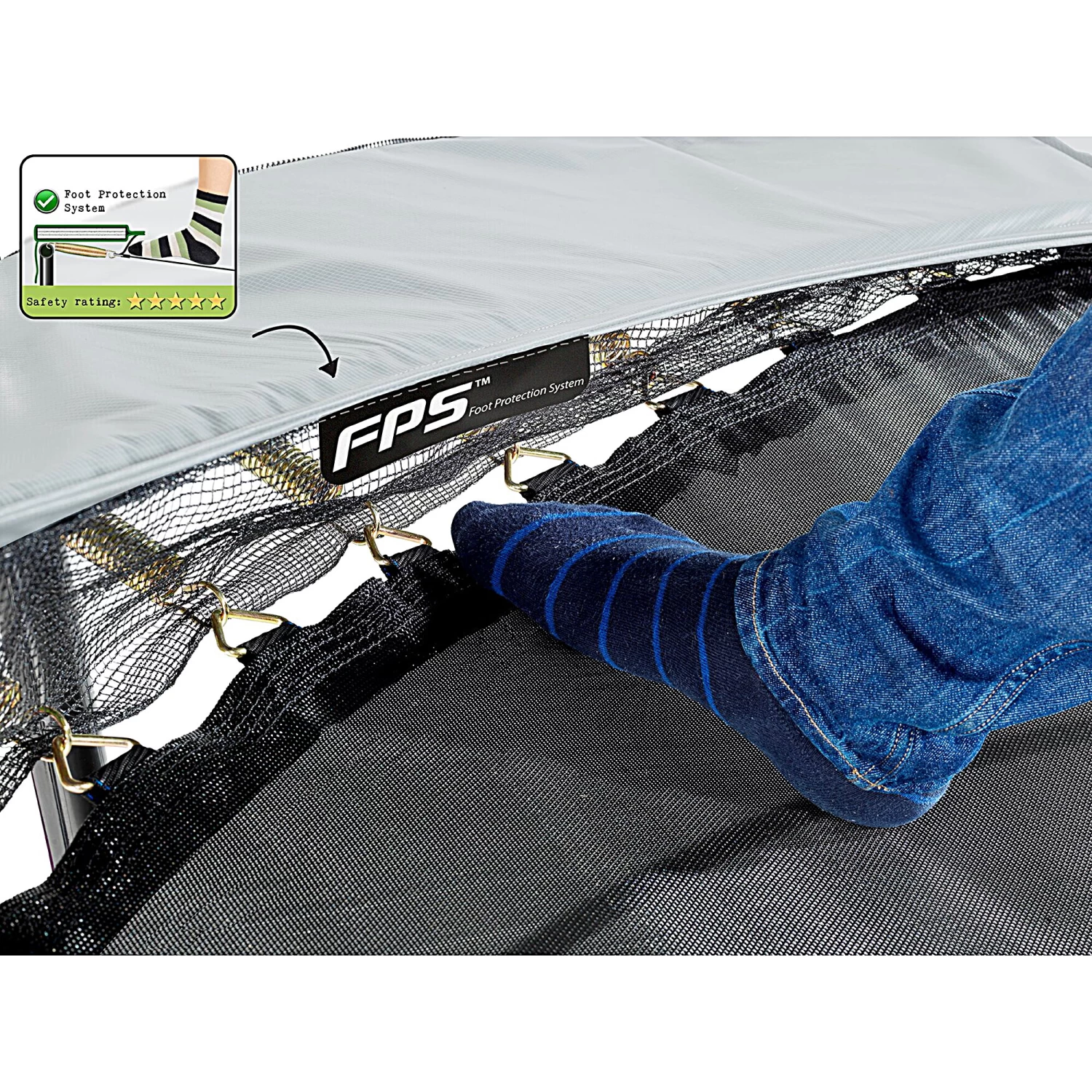 EXIT TOYS EXIT Elegant Trampoline ø366cm Met Economy Veiligheidsnet - Groen 8 EXIT TOYS EXIT Elegant Trampoline ø366cm Met Economy Veiligheidsnet - Groen - Afbeelding 8