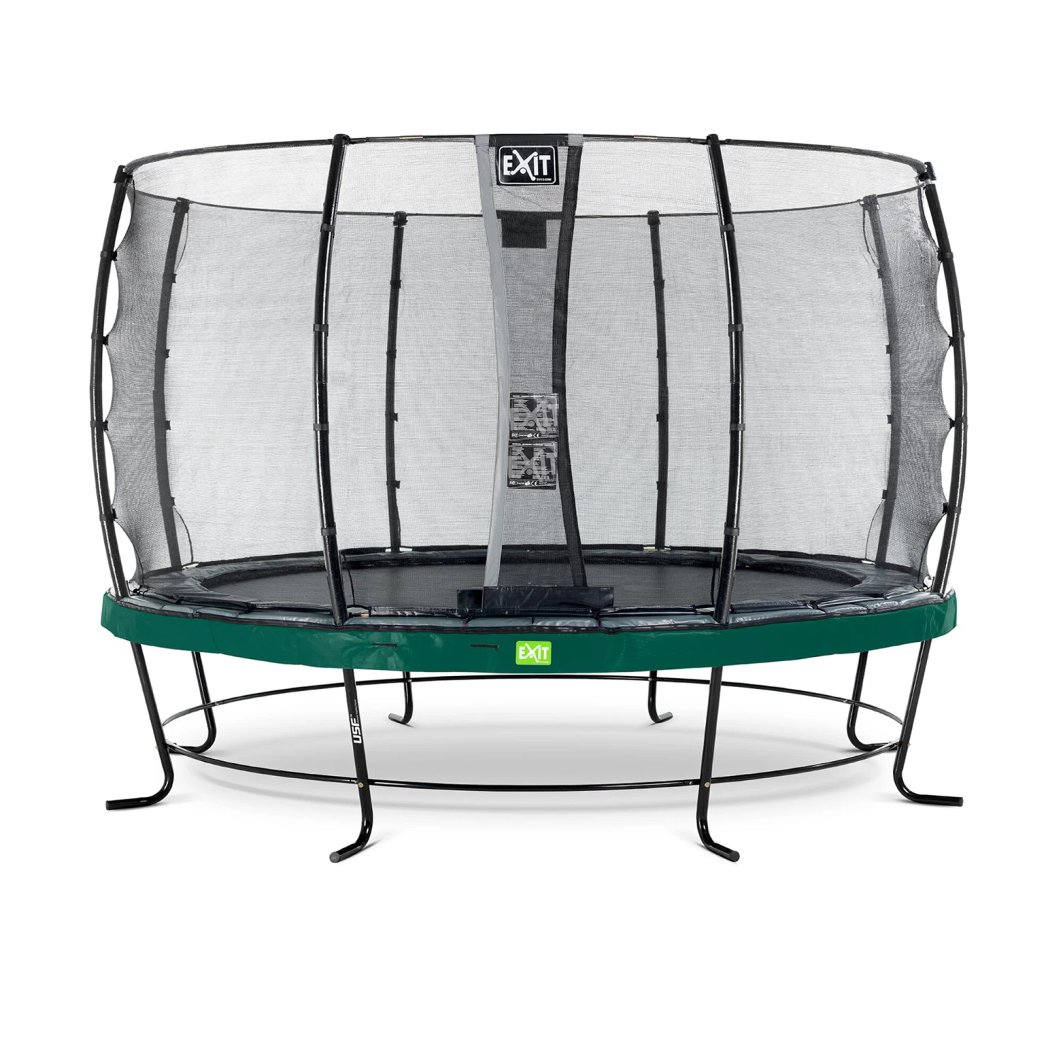 EXIT TOYS EXIT Elegant Trampoline ø366cm Met Economy Veiligheidsnet - Groen 1 EXIT TOYS EXIT Elegant Trampoline ø366cm Met Economy Veiligheidsnet - Groen