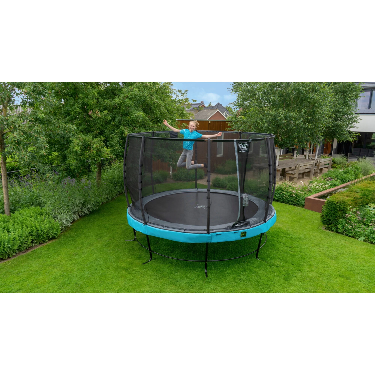 EXIT TOYS EXIT Elegant Trampoline ø427cm Met Economy Veiligheidsnet - Blauw 12 EXIT TOYS EXIT Elegant Trampoline ø427cm Met Economy Veiligheidsnet - Blauw - Afbeelding 12