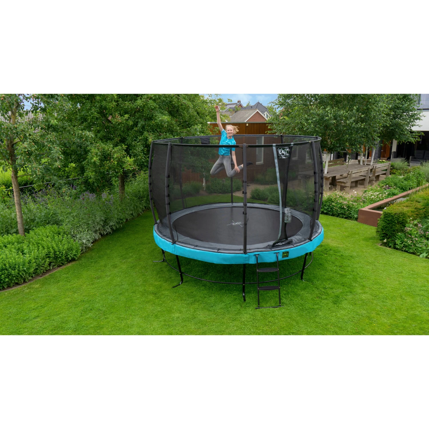 EXIT TOYS EXIT Elegant Trampoline ø427cm Met Economy Veiligheidsnet - Blauw 13 EXIT TOYS EXIT Elegant Trampoline ø427cm Met Economy Veiligheidsnet - Blauw - Afbeelding 13