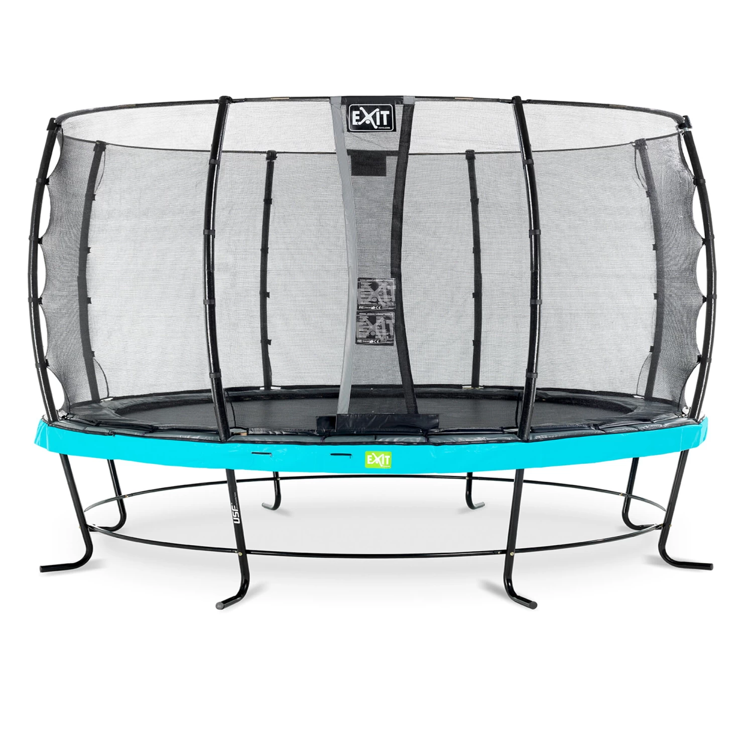 EXIT TOYS EXIT Elegant Trampoline ø427cm Met Economy Veiligheidsnet - Blauw 1 EXIT TOYS EXIT Elegant Trampoline ø427cm Met Economy Veiligheidsnet - Blauw