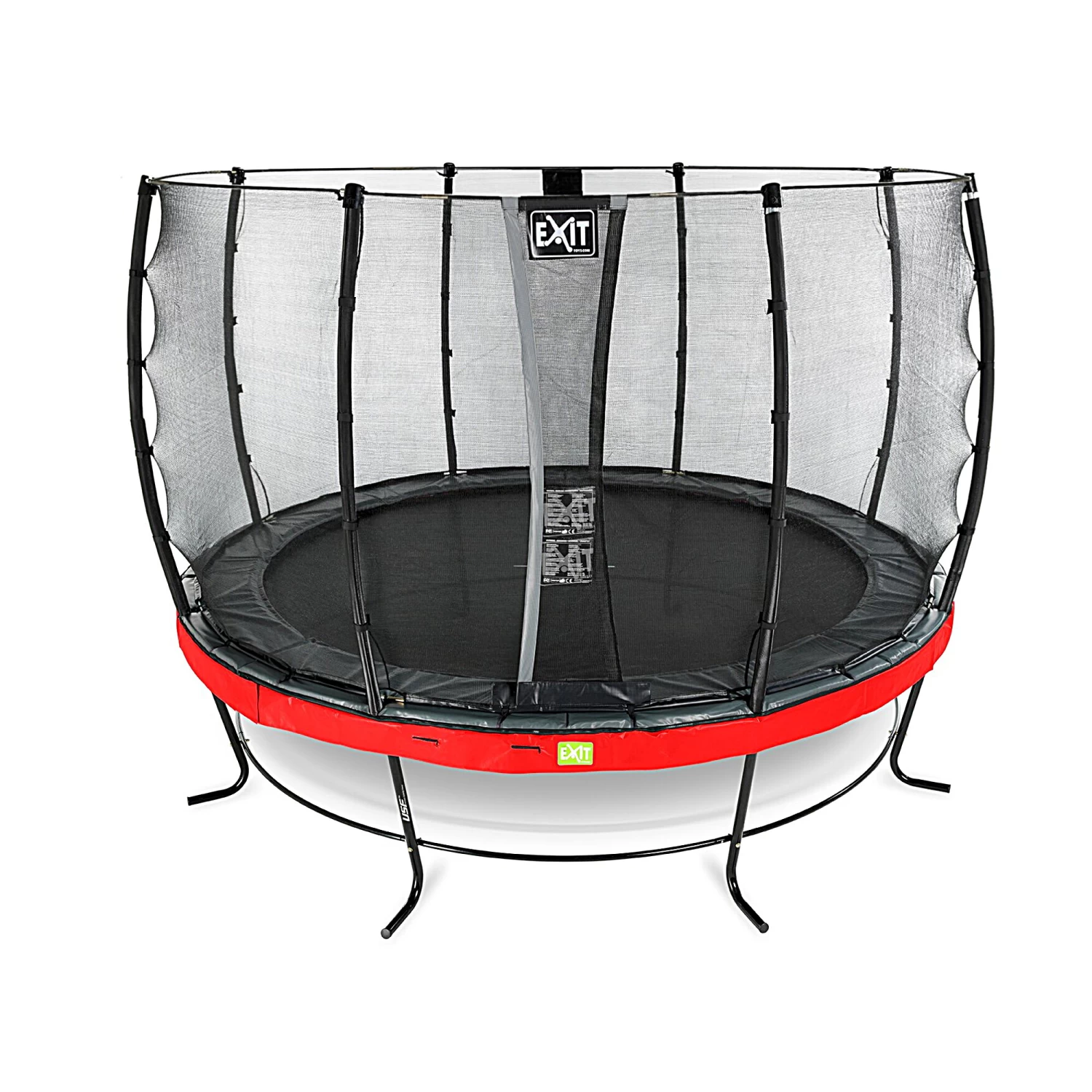 EXIT TOYS EXIT Elegant Trampoline ø427cm Met Economy Veiligheidsnet - Rood 2 EXIT TOYS EXIT Elegant Trampoline ø427cm Met Economy Veiligheidsnet - Rood - Afbeelding 2