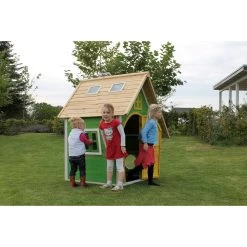EXIT TOYS EXIT Fantasia 100 Houten Speelhuis - Groen -Speeltoestellen exit fantasia 100 houten speelhuis groen 7