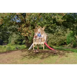 EXIT TOYS EXIT Fantasia 300 Houten Speelhuis - Rood -Speeltoestellen exit fantasia 300 houten speelhuis rood 3