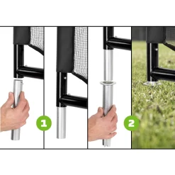 EXIT TOYS EXIT Finta Stalen Voetbaldoel 300x200cm - Zwart -Speeltoestellen exit finta stalen voetbaldoel 300x200cm zwart 7