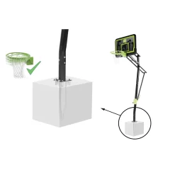 EXIT TOYS EXIT Galaxy Basketbalbord Voor Grondmontage Met Dunkring - Black Edition -Speeltoestellen exit galaxy basketbalbord voor grondmontage met dunkring black edition 2