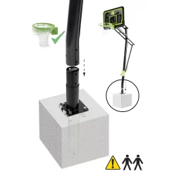 EXIT TOYS EXIT Galaxy Basketbalbord Voor Grondmontage Met Dunkring - Black Edition -Speeltoestellen exit galaxy basketbalbord voor grondmontage met dunkring black edition 4