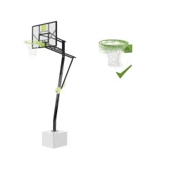 EXIT TOYS EXIT Galaxy Basketbalbord Voor Grondmontage Met Dunkring - Groen/zwart