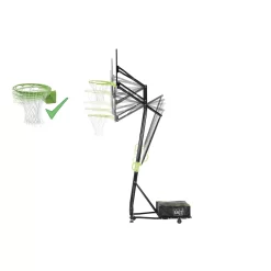 EXIT TOYS EXIT Galaxy Verplaatsbaar Basketbalbord Op Wielen Met Dunkring - Groen/zwart -Speeltoestellen exit galaxy verplaatsbaar basketbalbord op wielen met dunkring groen zwart 2