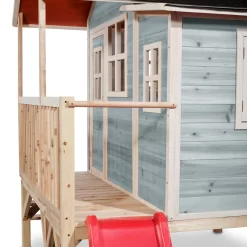 EXIT TOYS EXIT Loft 350 Houten Speelhuis - Blauw -Speeltoestellen exit loft 350 houten speelhuis blauw 4