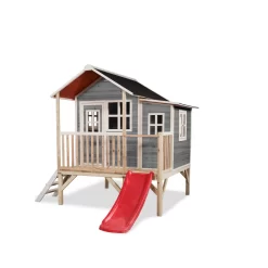 EXIT TOYS EXIT Loft 350 Houten Speelhuis - Grijs -Speeltoestellen exit loft 350 houten speelhuis grijs 3