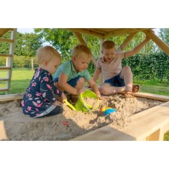 EXIT TOYS EXIT Loft 500 Houten Speelhuis - Blauw -Speeltoestellen exit loft 500 houten speelhuis blauw 13