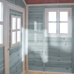 EXIT TOYS EXIT Loft 500 Houten Speelhuis - Blauw -Speeltoestellen exit loft 500 houten speelhuis blauw 7