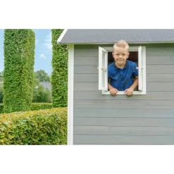 EXIT TOYS EXIT Loft 700 Houten Speelhuis - Grijs -Speeltoestellen exit loft 700 houten speelhuis grijs 13
