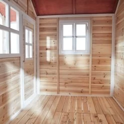 EXIT TOYS EXIT Loft 750 Houten Speelhuis - Naturel -Speeltoestellen exit loft 750 houten speelhuis naturel 9