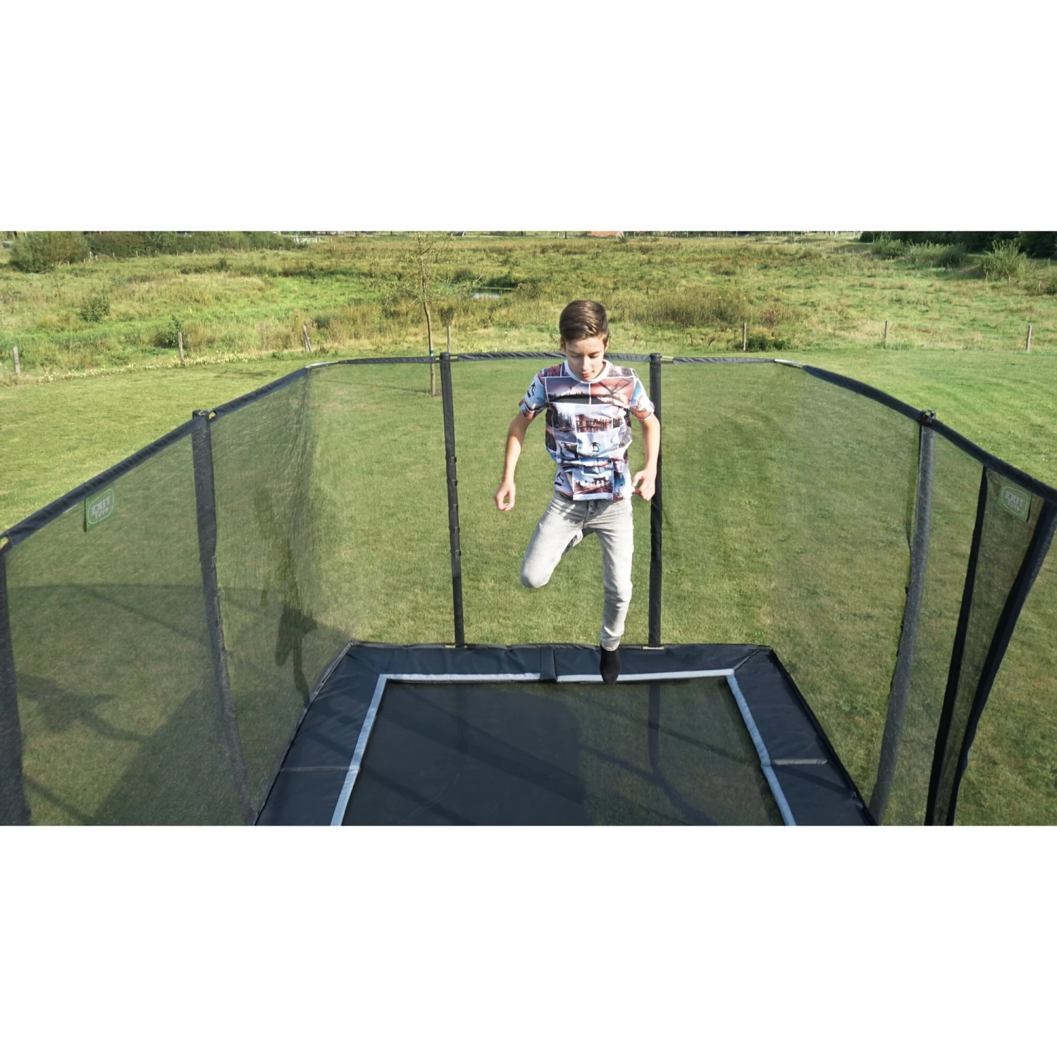 EXIT TOYS EXIT PeakPro Trampoline 244x427cm - Zwart 15 EXIT TOYS EXIT PeakPro Trampoline 244x427cm - Zwart - Afbeelding 15