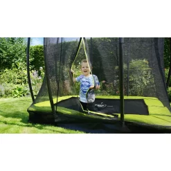 EXIT TOYS EXIT Silhouette Inground Trampoline 153x214cm Met Veiligheidsnet - Groen -Speeltoestellen exit silhouette inground trampoline 153x214cm met veiligheidsnet groen 10