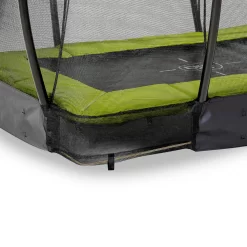 EXIT TOYS EXIT Silhouette Inground Trampoline 153x214cm Met Veiligheidsnet - Groen -Speeltoestellen exit silhouette inground trampoline 153x214cm met veiligheidsnet groen 4