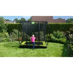EXIT TOYS EXIT Silhouette Inground Trampoline 153x214cm Met Veiligheidsnet - Groen -Speeltoestellen exit silhouette inground trampoline 153x214cm met veiligheidsnet groen 9