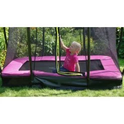EXIT TOYS EXIT Silhouette Inground Trampoline 153x214cm Met Veiligheidsnet - Roze -Speeltoestellen exit silhouette inground trampoline 153x214cm met veiligheidsnet roze 10