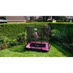 EXIT TOYS EXIT Silhouette Inground Trampoline 153x214cm Met Veiligheidsnet - Roze -Speeltoestellen exit silhouette inground trampoline 153x214cm met veiligheidsnet roze 8