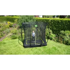 EXIT TOYS EXIT Silhouette Inground Trampoline 153x214cm Met Veiligheidsnet - Zwart -Speeltoestellen exit silhouette inground trampoline 153x214cm met veiligheidsnet zwart 8