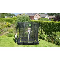 EXIT TOYS EXIT Silhouette Inground Trampoline 153x214cm Met Veiligheidsnet - Zwart -Speeltoestellen exit silhouette inground trampoline 153x214cm met veiligheidsnet zwart 9