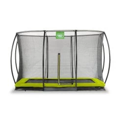EXIT TOYS EXIT Silhouette Inground Trampoline 214x305cm Met Veiligheidsnet - Groen