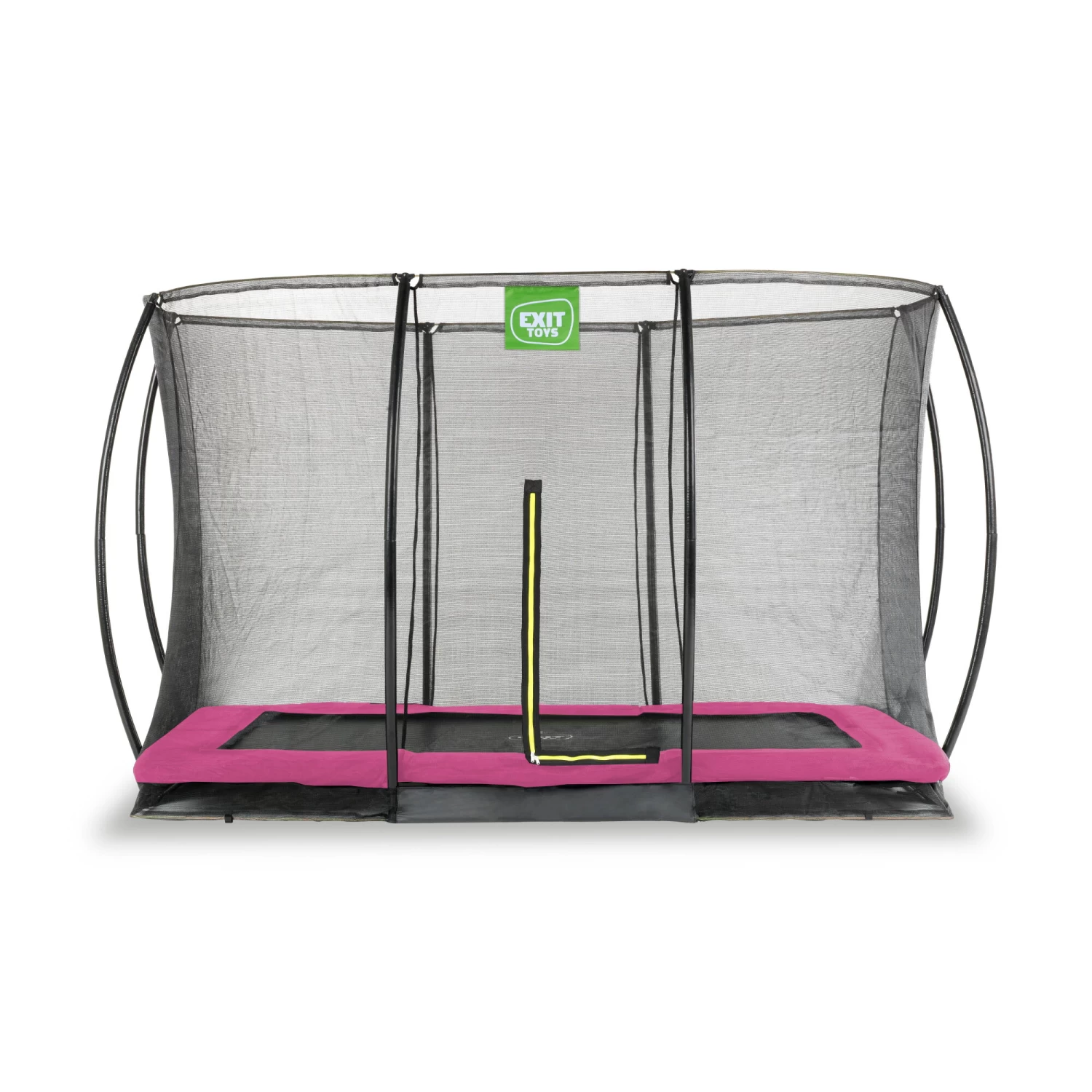 EXIT TOYS EXIT Silhouette Inground Trampoline 214x305cm Met Veiligheidsnet - Roze 1 EXIT TOYS EXIT Silhouette Inground Trampoline 214x305cm Met Veiligheidsnet - Roze