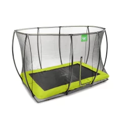 EXIT TOYS EXIT Silhouette Inground Trampoline 244x366cm Met Veiligheidsnet - Groen -Speeltoestellen exit silhouette inground trampoline 244x366cm met veiligheidsnet groen 2